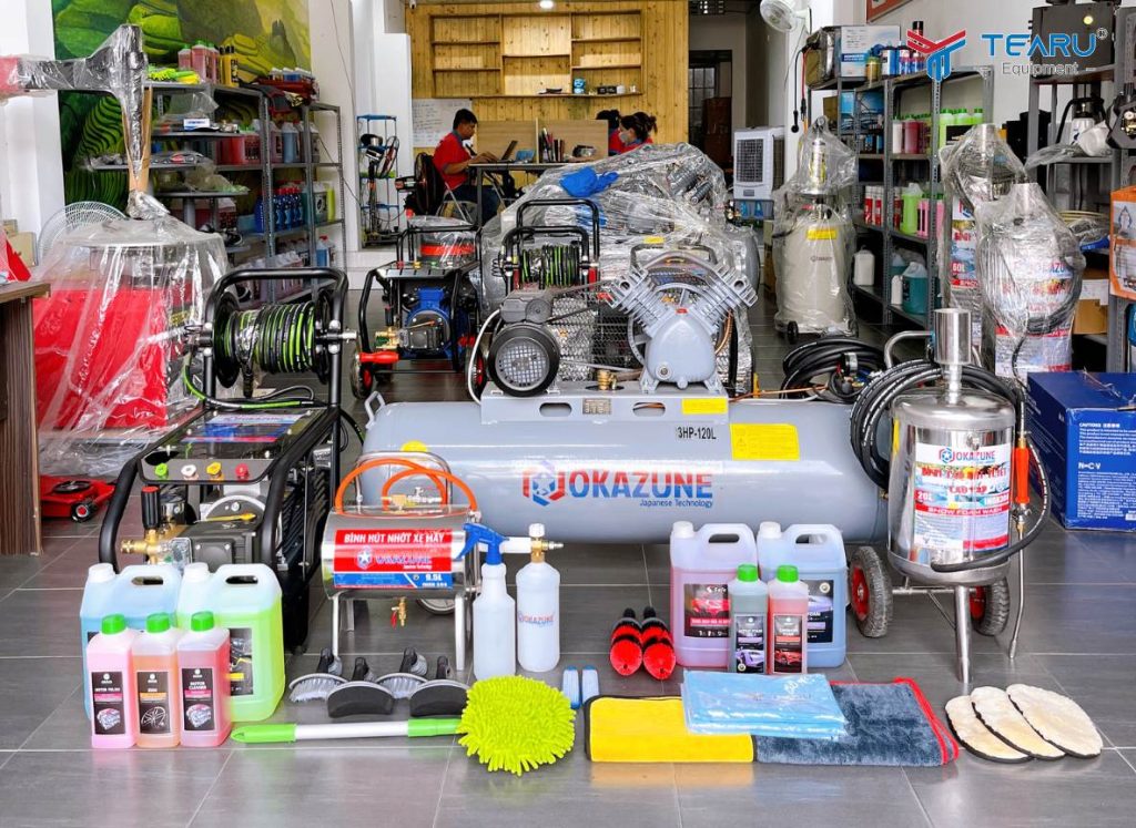 Những Thiết Bị Chăm Sóc Ô Tô Tại Nhà Bạn Nên Sở Hữu 7 Công ty Tearu cung cấp trọn bộ máy móc, dụng cụ chăm sóc xe tại nhà