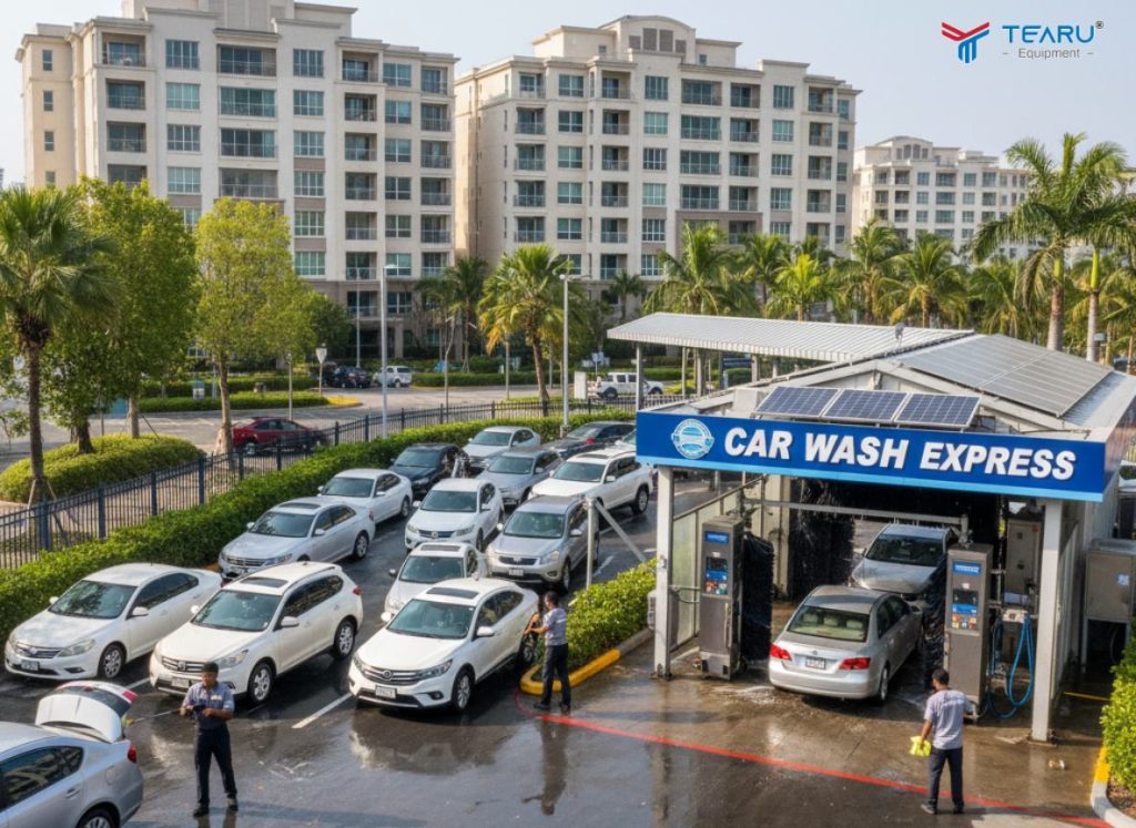 Khảo sát nhu cầu thị trường và lựa chọn vị trí đẹp, hợp lý trước khi mở tiệm rửa xe gần chung cư