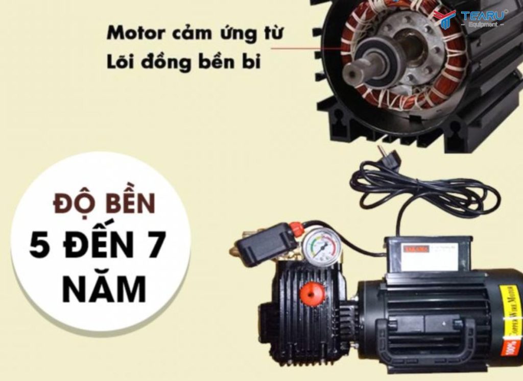 Máy rửa xe mini lõi đồng có giá thành cao hơn nhưng mạnh mẽ và bền bỉ