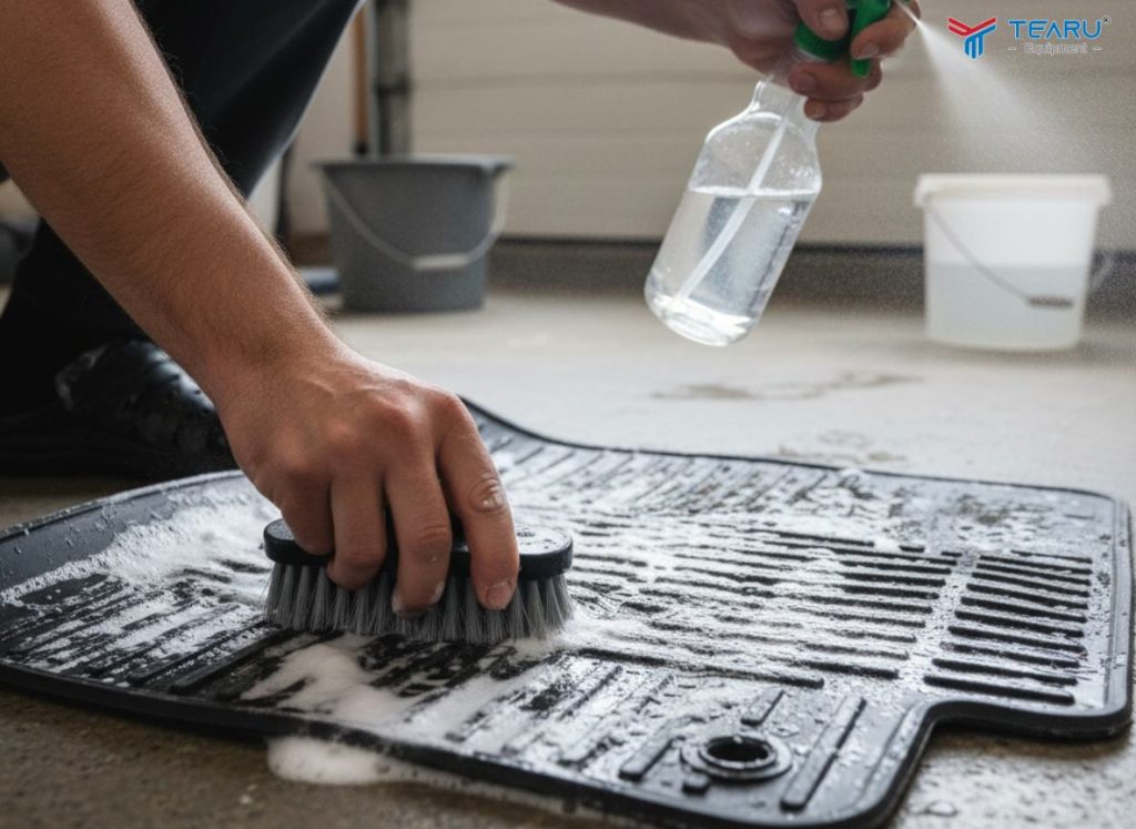 Thường xuyên vệ sinh thảm lót sàn xe