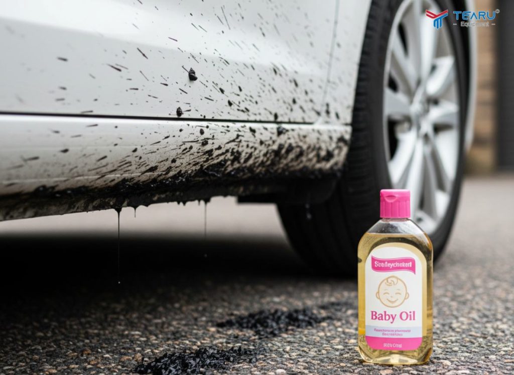 Dùng dầu ăn hoặc dầu baby oil chỉ tẩy được vết nhỏ mới dính