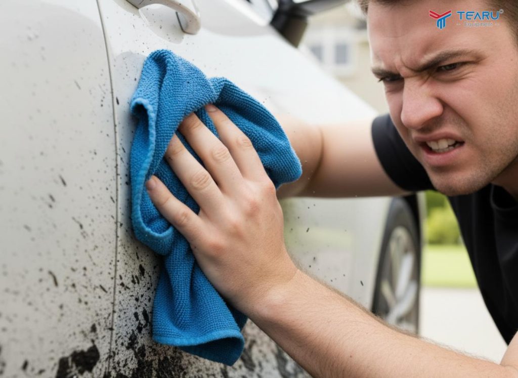 Mẹo Xử Lý Vết Băng Keo Và Nhựa Đường Bám Trên Xe Tại Nhà Sạch 100%