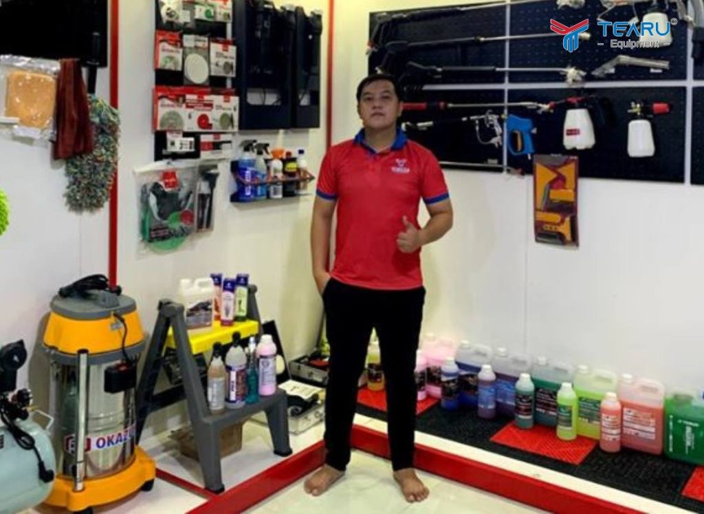 Công ty Tearu là đơn vị cung cấp thiết bị rửa xe uy tín tại Hà Nội