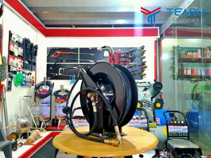 Lưu ý khi mua cuộn dây đôi tự thu kích thước phù hợp với gara