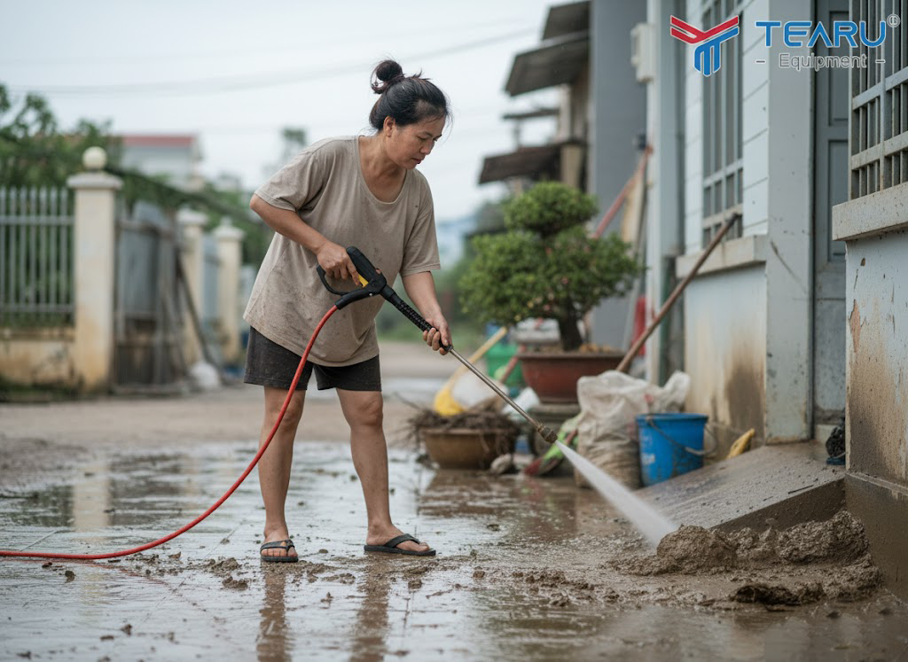 Không để máy chạy khô khi sử dụng