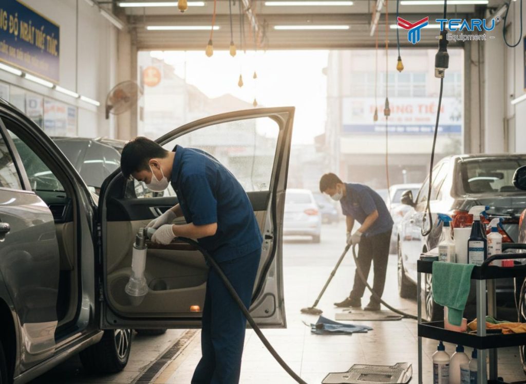 Mẹo Khử Mùi Và Vệ Sinh Khi Khách Ói Trên Xe Ô Tô Hiệu Quả 5 Nếu 2-3 ngày vẫn còn nặng mùi thì bạn nên đến trung tâm chăm sóc xe chuyên nghiệp để xử lý