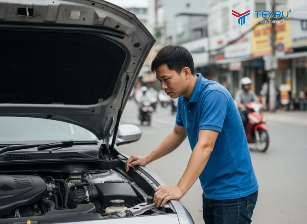 Tổng Hợp Các Trường Hợp Xe Ô Tô Cảnh Báo Cá Vàng Thường Gặp 4 Khi xe hiện cảnh báo cá vàng nên dừng xe lại ngay lập tức để kiểm tra