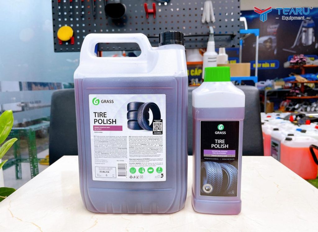 Cách Dưỡng Bóng Lốp Ô Tô Dịp Cuối Năm Giúp Xe Đẹp Như Mới Đón Tết 3 Grass Tire Polish là dung dịch dưỡng bóng lốp được nhiều tiệm rửa xe và chủ xe tin dùng dịp cuối năm.