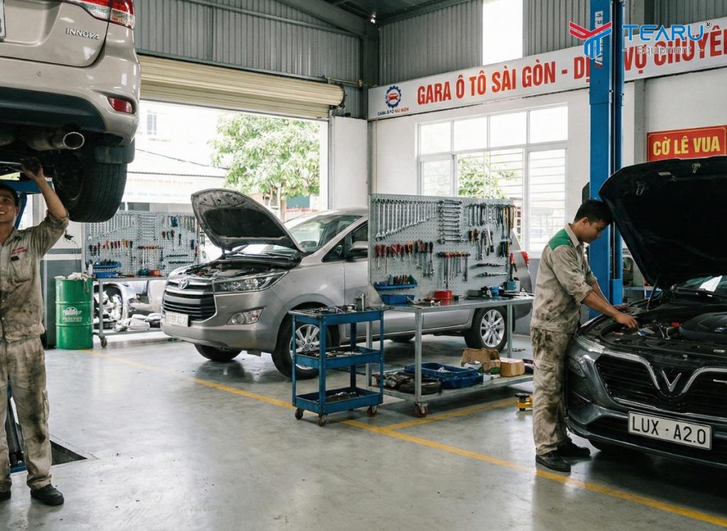 Nên Bảo Dưỡng Xe Ô Tô Ở Garage Hay Đại Lý Chính Hãng? So Sánh Chi Tiết 4 Bảo dưỡng gara hay đại lý chính hãng phụ thuộc vào nhu cầu, điều kiện, hãng xe, đời xe bạn đang sử dụng.
