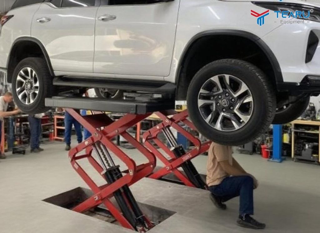 Chọn cầu nâng cắt kéo phù hợp với tải trọng xe phục vụ