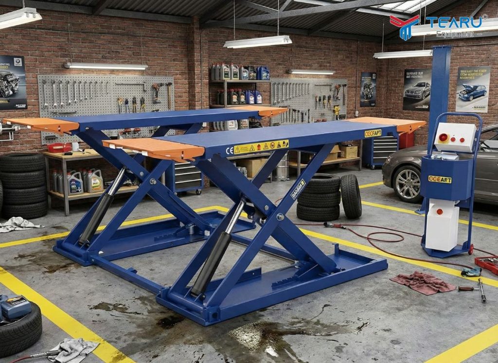 Cầu Nâng Cắt Kéo Ô Tô – Giải Pháp Tối Ưu Cho Gara Có Diện Tích Nhỏ