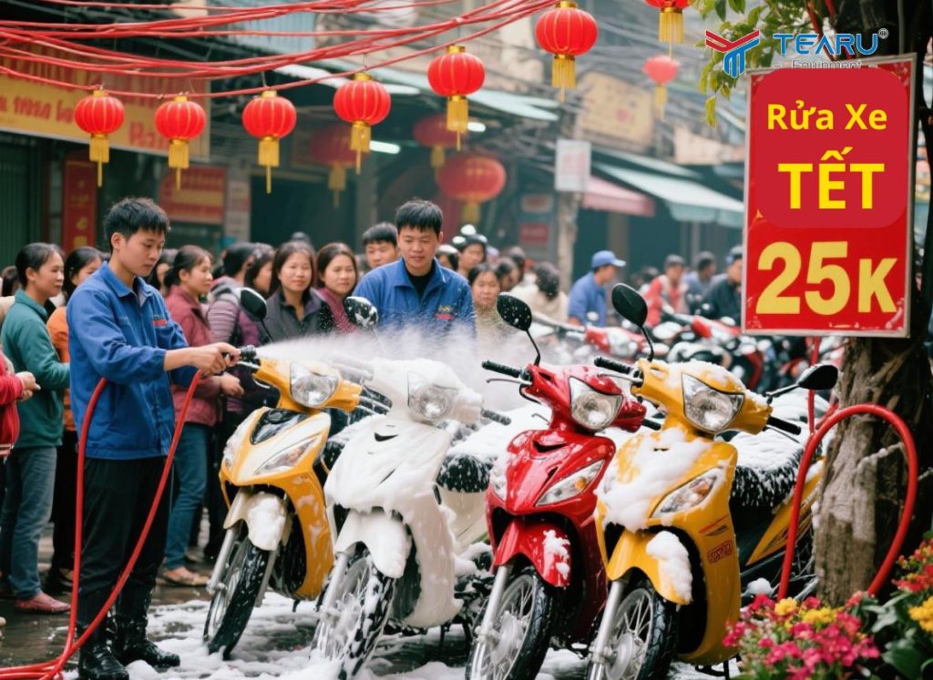 Kinh Doanh Rửa Xe Máy Dịp Tết 2026: Vốn Ít Nhưng Lợi Nhuận Bất Ngờ 1 Kinh Doanh Rửa Xe Máy Dịp Tết 2026: Vốn Ít Nhưng Lợi Nhuận Bất Ngờ
