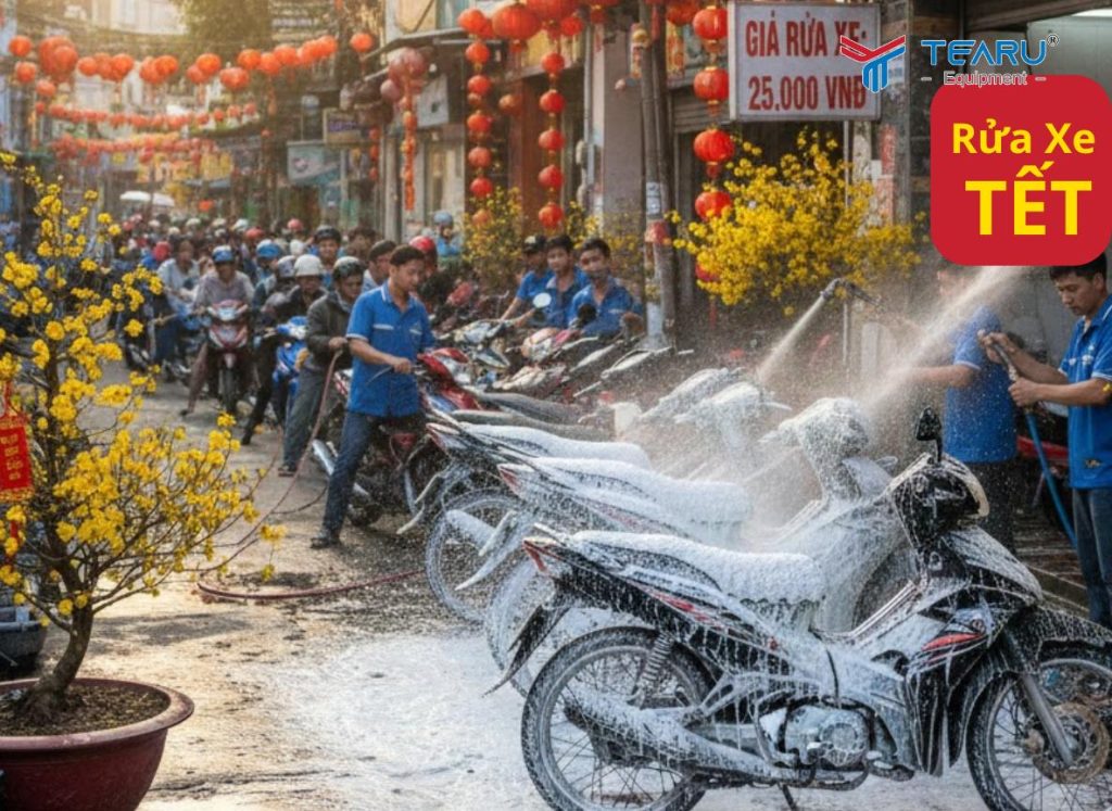 Kinh Doanh Rửa Xe Máy Dịp Tết 2026: Vốn Ít Nhưng Lợi Nhuận Bất Ngờ 4 Mở tiệm rửa xe máy dịp tết có thể bán thêm các dịch vụ đi kèm để tăng thêm thu nhập