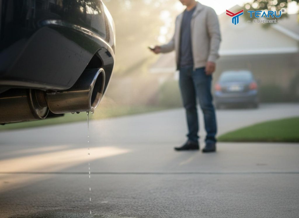 Vì Sao Pô Xe Ô Tô Bị Chảy Nước Vào Buổi Sáng? Giải Thích Dễ Hiểu 2 Ban đêm hơi nước ngưng tụ trong ống xả nên khởi động máy vào buổi sáng hơi nước được đẩy ra là chuyện bình thường