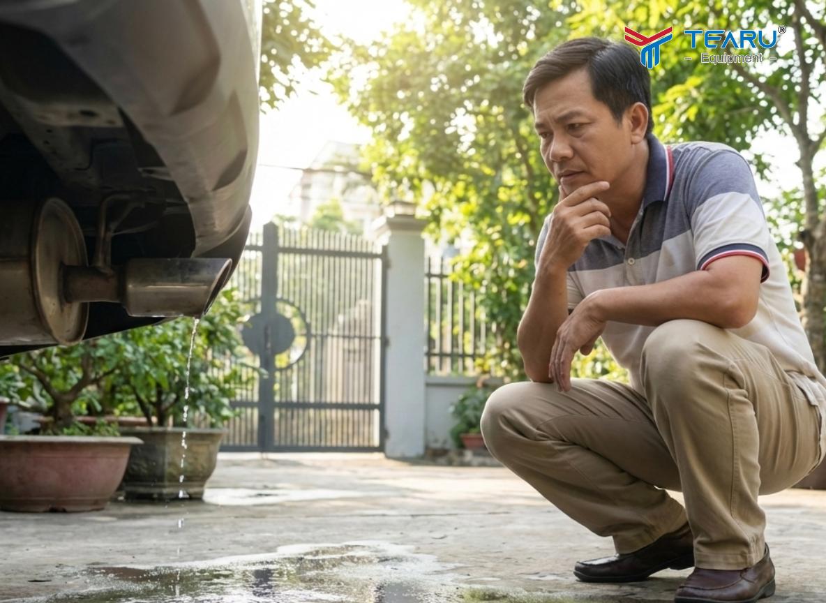 Vì Sao Pô Xe Ô Tô Bị Chảy Nước Vào Buổi Sáng? Giải Thích Dễ Hiểu