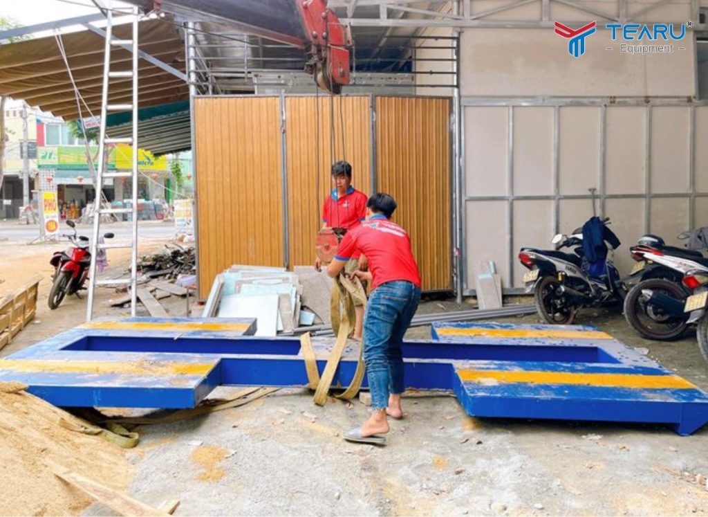 Công ty Tearu tư vấn, lắp đặt, bảo hành trọn gói cầu nâng 1 trụ cho gara