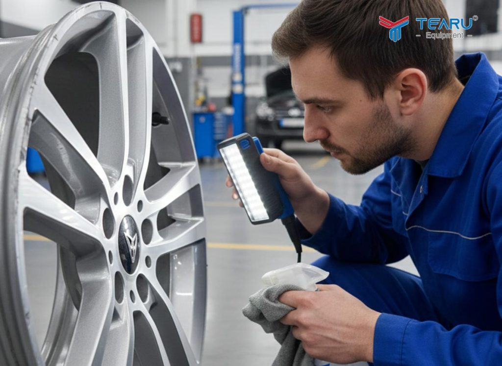 Báo Giá Xử Lý Mâm Xe Ô Tô Bị Xước Mới Nhất – Cập Nhật Chi Tiết 3 Kiểm tra tình trạng mâm trước khi xử lý vết xước