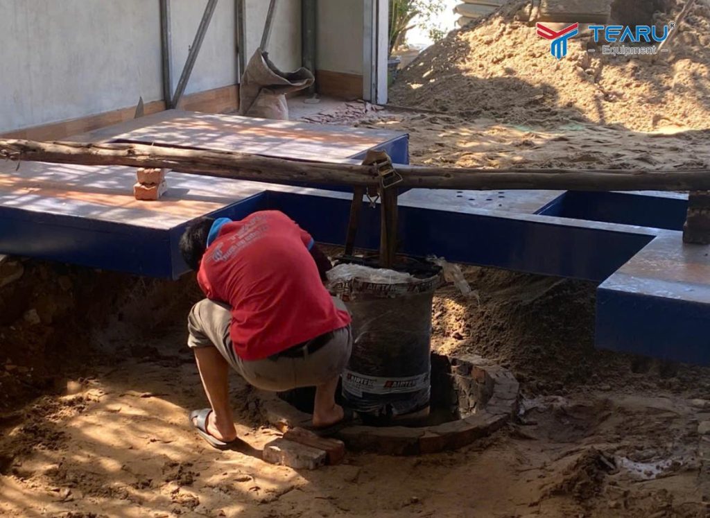 Hướng Dẫn Kỹ Thuật Đào Hố Móng Cầu Nâng 1 Trụ Chi Tiết Từ A–Z 2 Kích thước phổ biến khi nào hố móng cầu nâng rộng 1m, sâu 2,5m