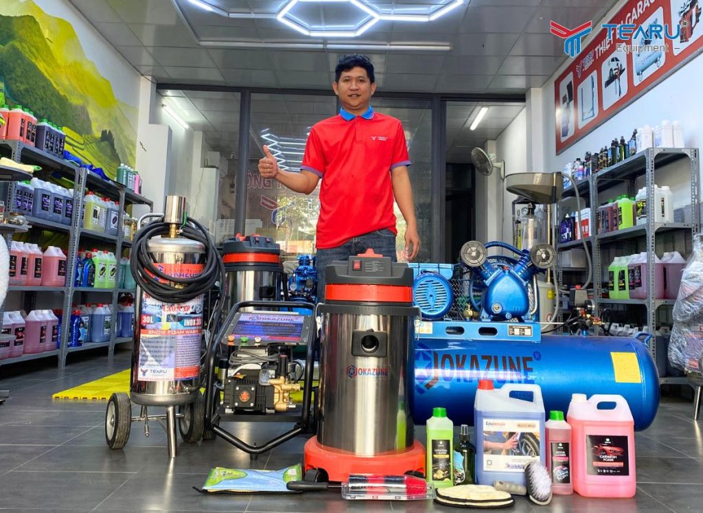 Công ty Tearu chuyên cung cấp trọn gói các thiết bị rửa xe, chăm sóc xe chuyên nghiệp.