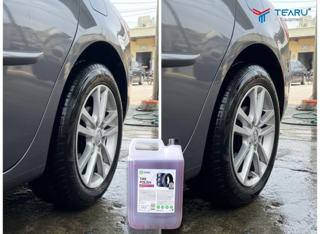 5 Lợi Ích Nổi Bật Của Dung Dịch Dưỡng Bóng Lốp Mà Chủ Xe Không Nên Bỏ Qua 2 Sử dụng dung dịch dưỡng bóng lốp định kỳ giúp Giảm quá trình lão hóa cao su