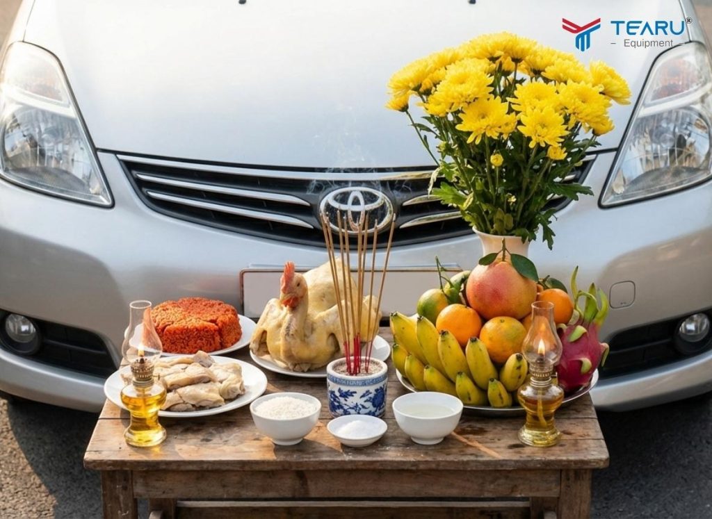 Cúng Xe Ô Tô Cuối Năm Ngày Nào Tốt? Giờ Đẹp Và Lễ Vật Cần Chuẩn Bị 3 Mâm lễ cúng không cần quá cầu kỳ chỉ cần sự thành tâm