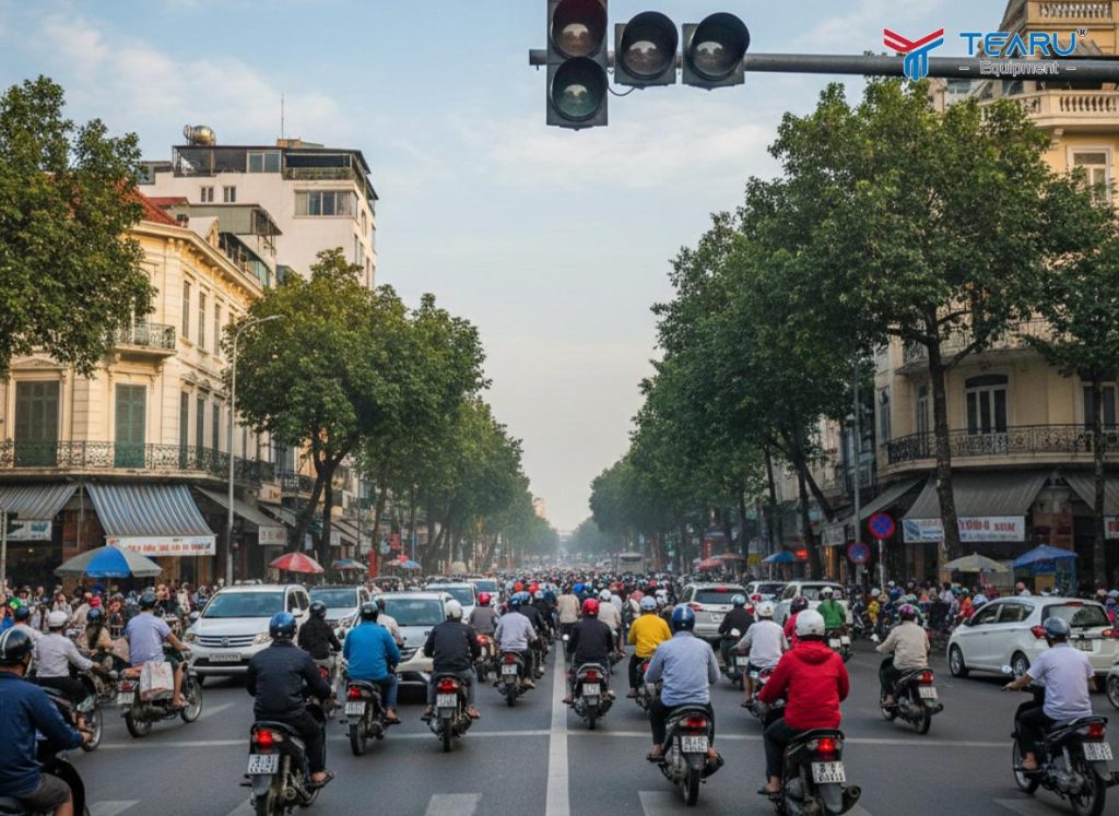 Những Quy Định Giao Thông Áp Dụng Từ Đầu Năm 2026 Người Đi Xe Phải Biết 2 Người tham gia giao thông phải di chuyển đúng làn đường, phần đường quy định
