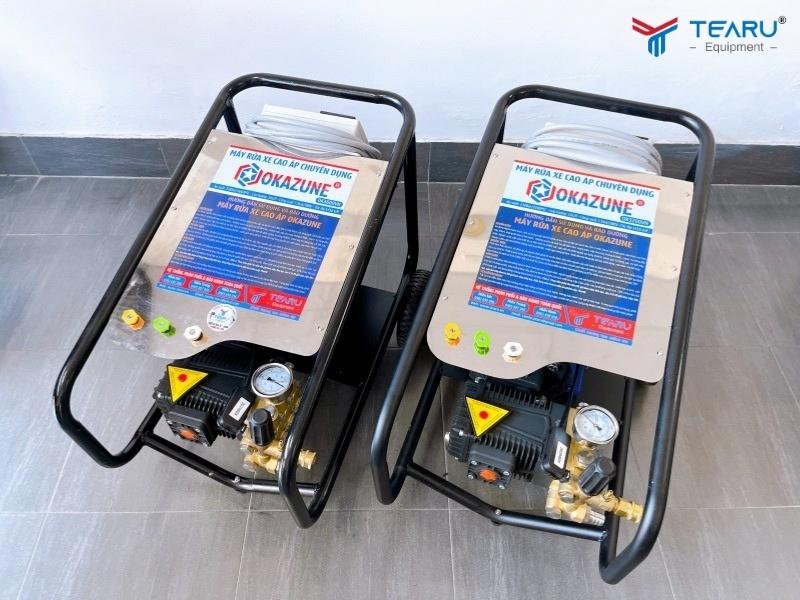 Top 7 Ứng Dụng Thực Tế Của Máy Rửa Xe Cao Áp Không Phải Ai Cũng Biết 4 Máy rửa xe okazune với thiết kế chắc chắn, áp lực phun mạnh mẽ, độ bền cao nên được ứng dụng rộng rãi trong đời sống