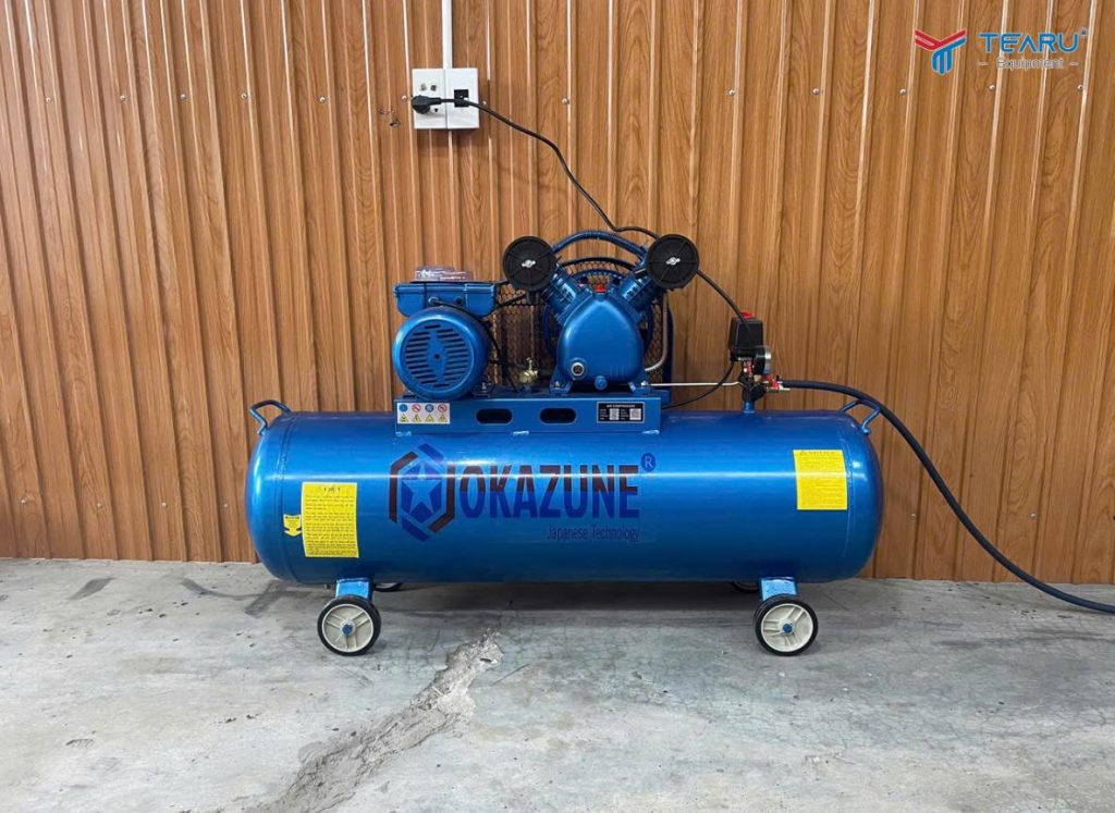 Cảnh Báo Nguy Hiểm Từ Máy Nén Khí Kém Chất Lượng Trong Gara, Xưởng Sửa Xe 5 Công ty Tearu hiện là đơn vị cung cấp máy nén khí Okazune chính hãng, được nhiều chủ gara tin tưởng lựa chọn.