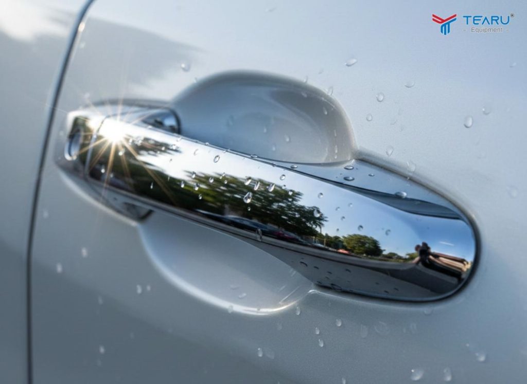 Rửa Xe Không Chạm Có Thực Sự Gây Ăn Mòn Crom Như Lời Đồn? 4 Không ngâm hoặc để khô dung dịch không chạm trên crom