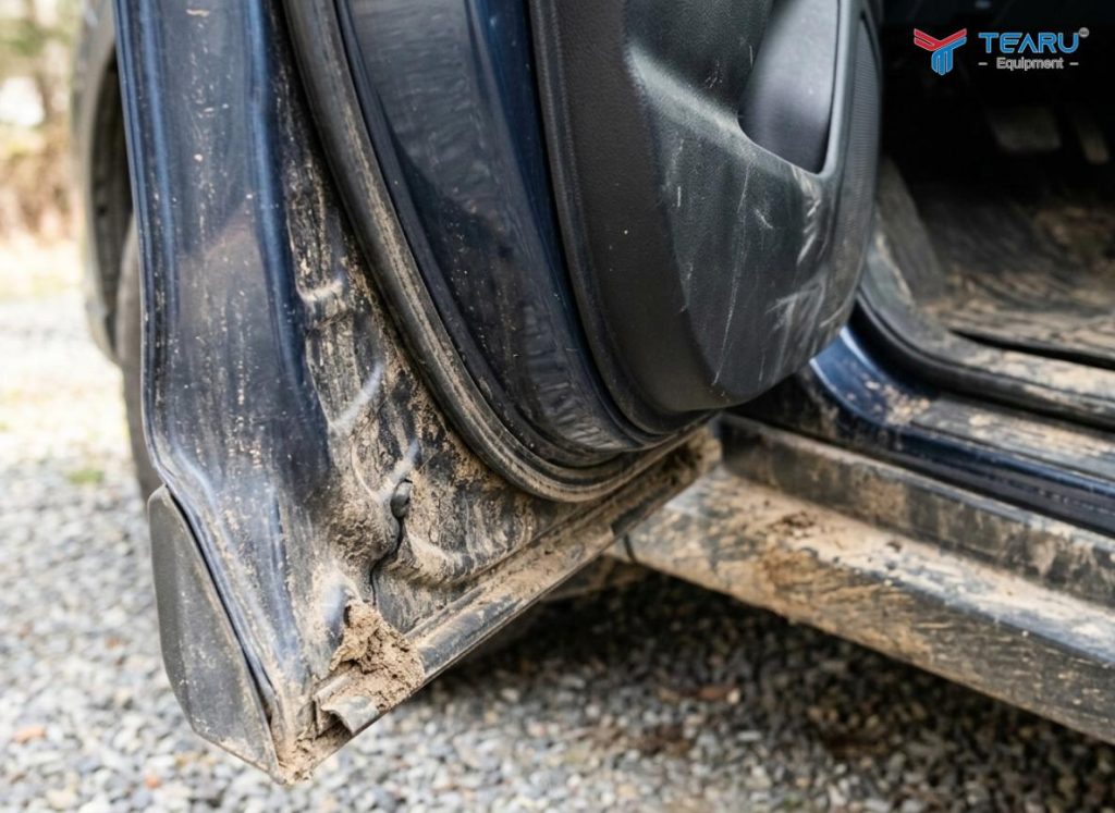 Những Vị Trí Khó Rửa Nhất Trên Một Chiếc Xe Và Cách Làm Sạch Hiệu Quả 3 Gioăng cao su trên cửa xe cần được vệ sinh thường xuyên để bảo đảm độ hít dính