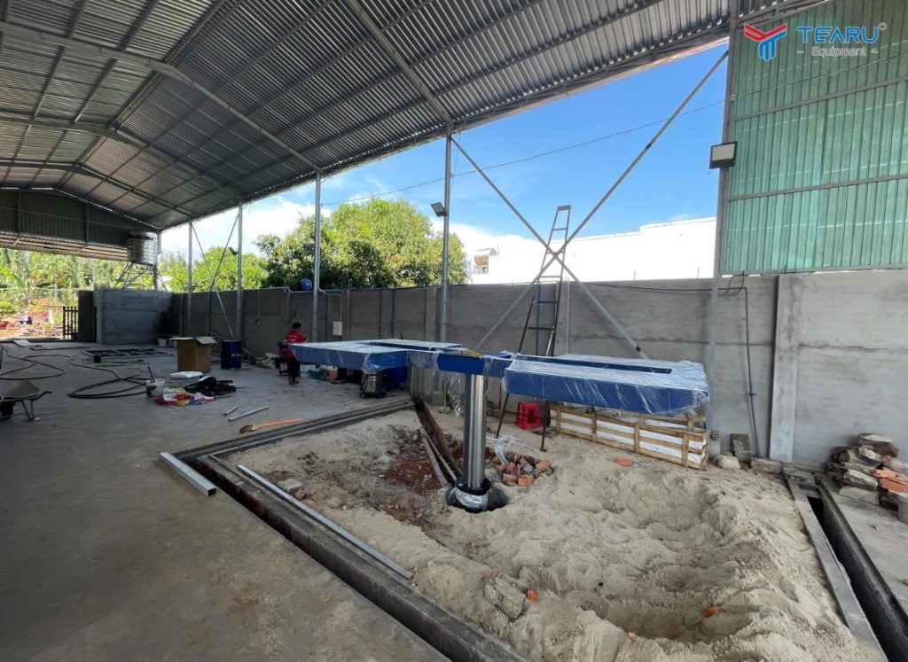 Hoàn Thiện Lắp Đặt Thiết Bị Rửa Xe Cho Anh Phước Ở Xuyên Mộc – Bà Rịa – Vũng Tàu 2 Cầu nâng 1 trụ Tagoge nhập khẩu Ấn Độ công ty Tearu bảo hành 5 năm