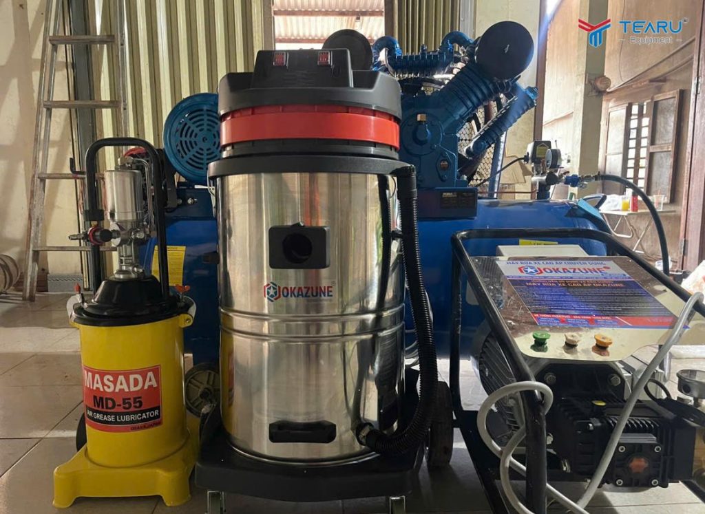 Hoàn Thành Lắp Đặt Bộ Thiết Bị Rửa Xe Cầu Nâng 1 Trụ 3 Pha Cho Khách Ở Quảng Trị 3 Công ty Tearu cung cấp đầy đủ thiết bị để sau khi lắp đặt khách hàng có thể vận hành ngay