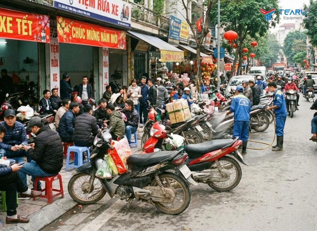 Có Nên Tăng Giá Rửa Xe Dịp Tết Nguyên Đán? Phân Tích Thực Tế Từ Chủ Tiệm 2 Tết là thời điểm tăng lương nhân công chi phí cao nên giá rửa xe cần tăng giá nhưng phải hợp lý