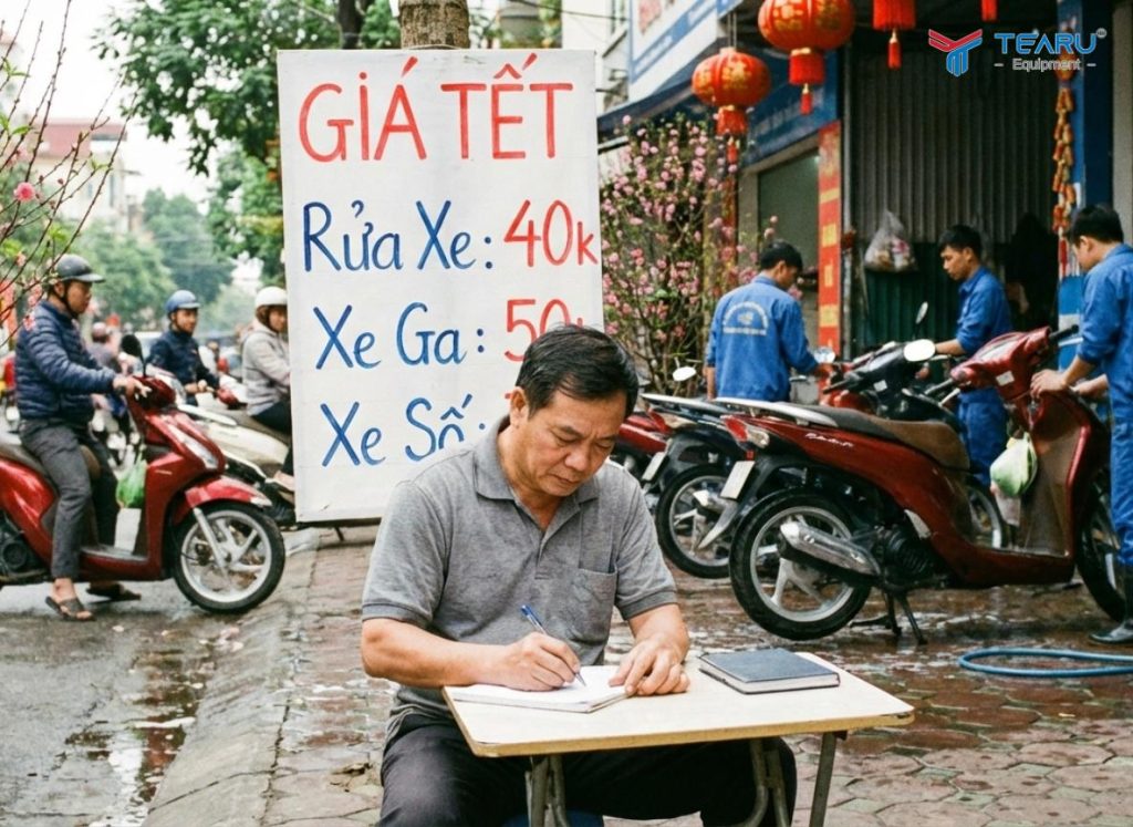 Có Nên Tăng Giá Rửa Xe Dịp Tết Nguyên Đán? Phân Tích Thực Tế Từ Chủ Tiệm 5 Giá tăng minh bạch giúp giữ uy tín với khách hàng