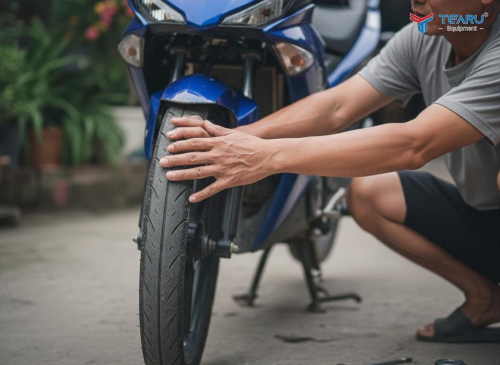 Những Bộ Phận Cần Kiểm Tra Trên Xe Máy Khi Đi Đường Dài Dịp Tết? 2 Lốp xe là hạng mục quan trọng cần kiểm tra hàng đầu