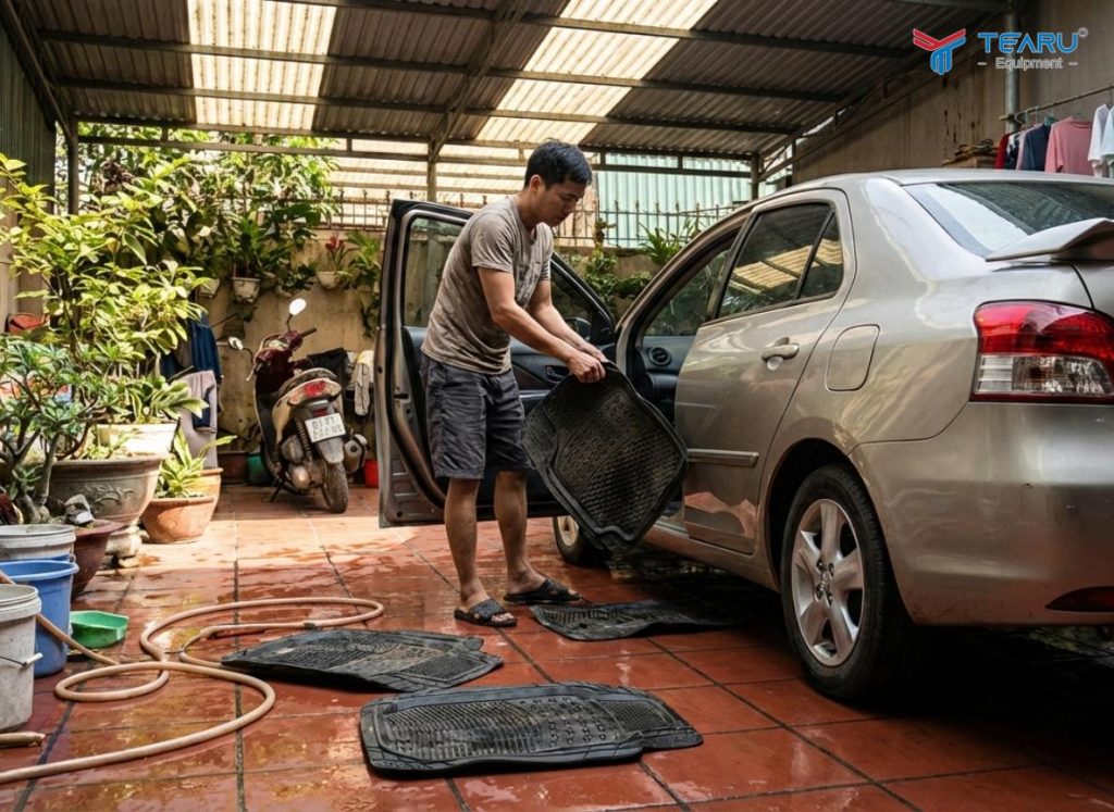 Giặt Thảm Ô Tô Trước Tết Tại Nhà: Cách Làm Sạch Nhanh, Khô Nhanh, Không Mùi 1 Giặt Thảm Ô Tô Trước Tết Tại Nhà: Cách Làm Sạch Nhanh, Khô Nhanh, Không Mùi