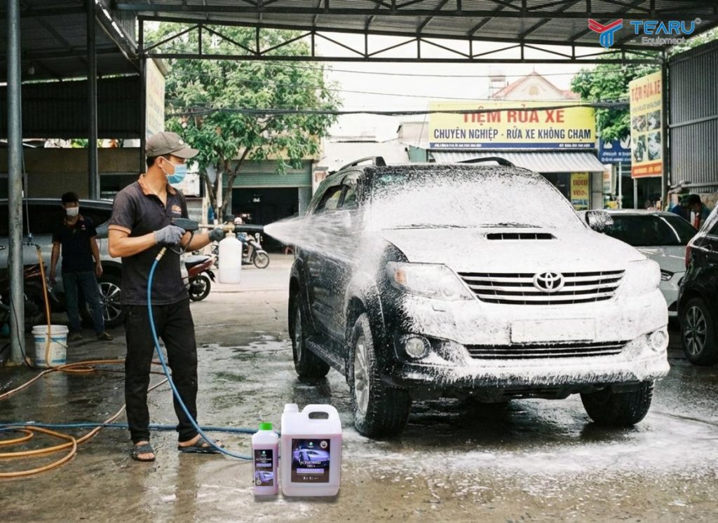 Rửa Xe Không Chạm Có Thực Sự Lợi Nhuận Cao Như Lời Đồn? 2 Chi phí đầu tư rửa xe không chạm thấp