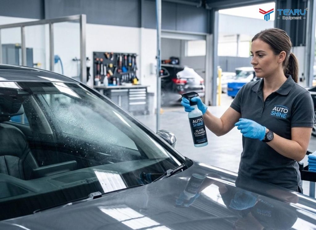 Mẹo Làm Sạch Kính Xe Không Bị Mờ Sau Khi Rửa 4 Sử dụng quá nhiều dung dịch nhưng không lau sạch cũng làm kính bị mờ