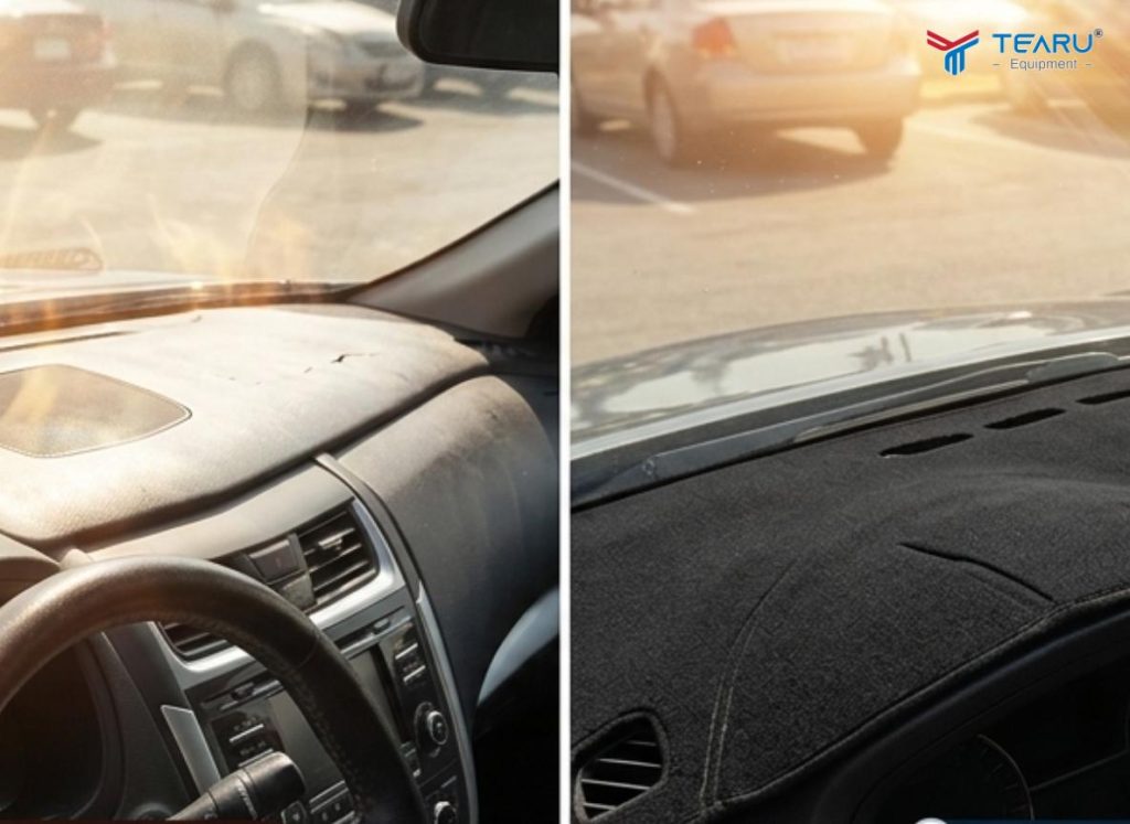 Thảm Taplo Trên Xe Ô Tô Có Thực Sự Chống Nóng Và Bảo Vệ Nội Thất? 2 Thảm taplo hạn chế ánh nắng chiếu trực tiếp lên bề mặt nhựa