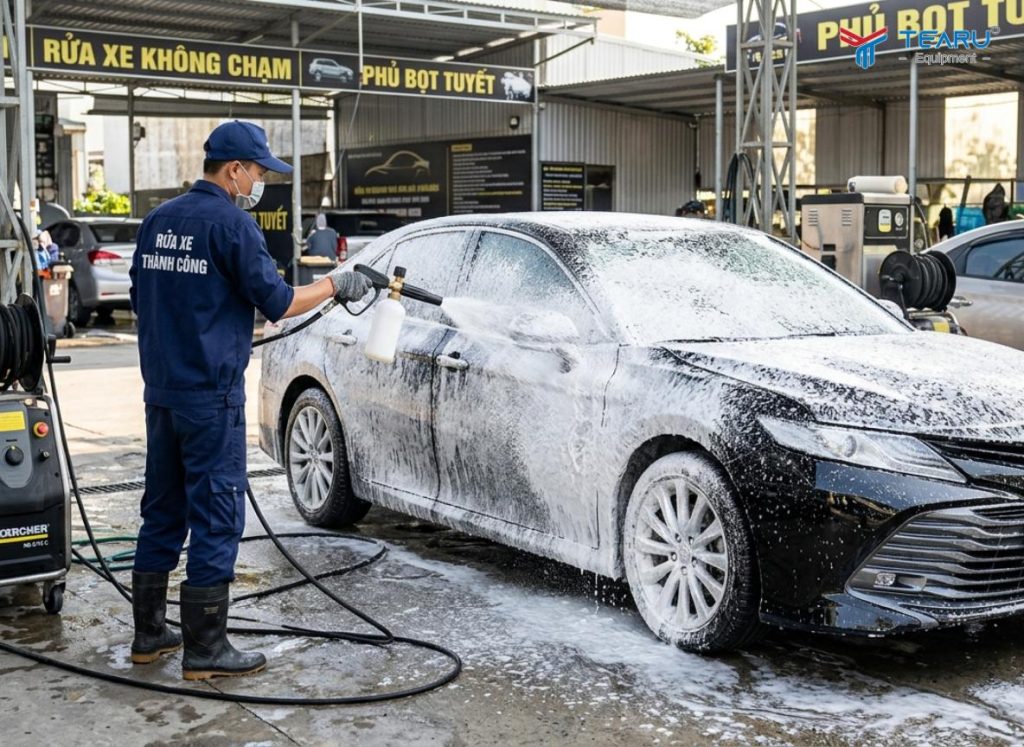 Ưu Điểm Của Phương Pháp Rửa Xe Không Cần Lau Chạm Bề Mặt 1 Ưu Điểm Của Phương Pháp Rửa Xe Không Cần Lau Chạm Bề Mặt
