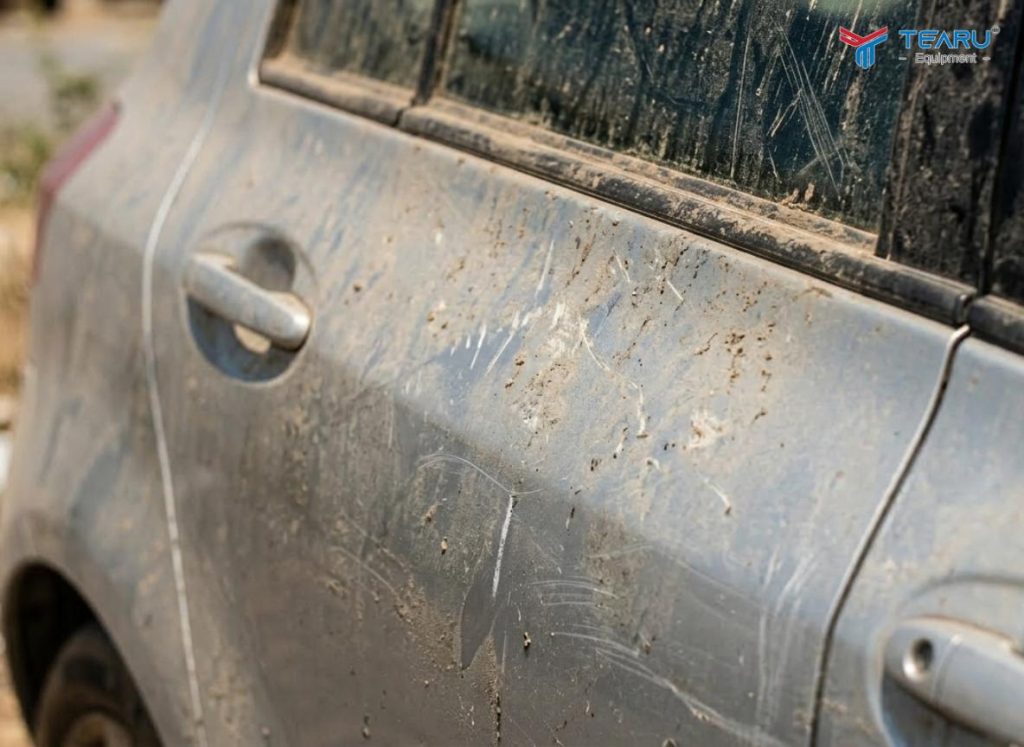 Những Tác Hại Khi Lâu Ngày Không Rửa Xe Bạn Nên Biết 2 Xe lâu ngày không rửa làm bụi bẩn bám dày trên xe và làm xuống cấp lớp sơn xe