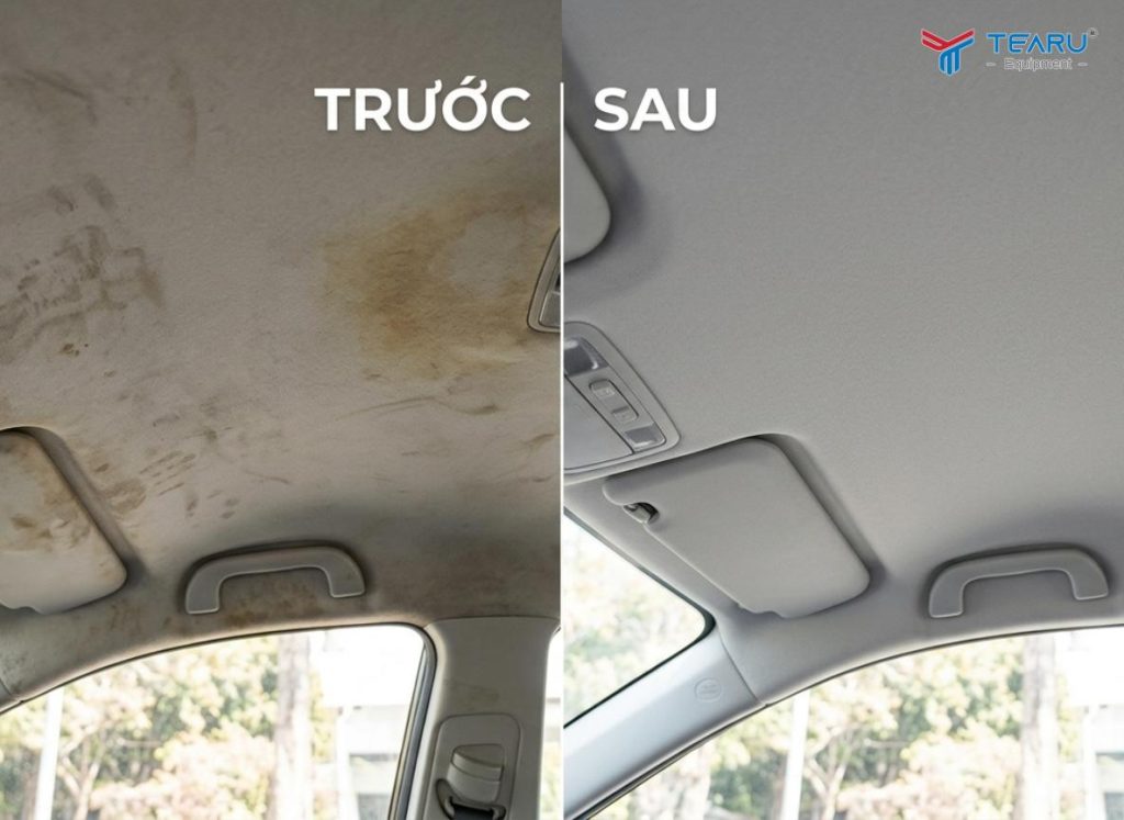 Tự Vệ Sinh Trần Xe Ô Tô Tại Nhà Có Khó Không? Hướng Dẫn Chi Tiết 5 Luôn thử 1 góc nhỏ trước khi sử dụng cho cả bề mặt