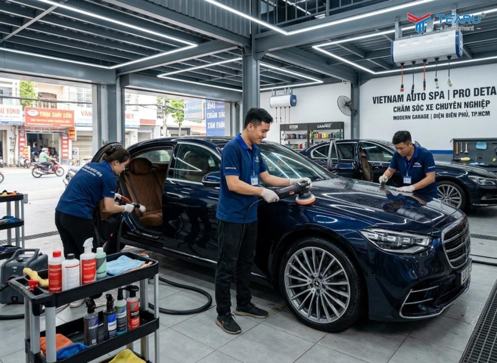 Xu Hướng Chăm Sóc Xe Chuyên Sâu Tại Việt Nam 2 Các trung tâm detailing ra đời ngày càng nhiều để phục vụ nhu cầu làm đẹp cho xế yêu của mình