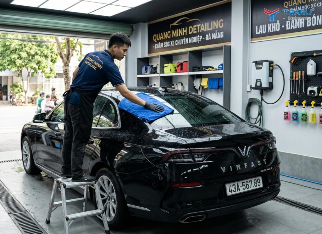 Bí Quyết Làm Khô Xe Nhanh Chóng Không Để Lại Vệt Nước Trên Sơn Xe 3 Cần dùng khăn khác nhau cho mỗi vị trí trên xe