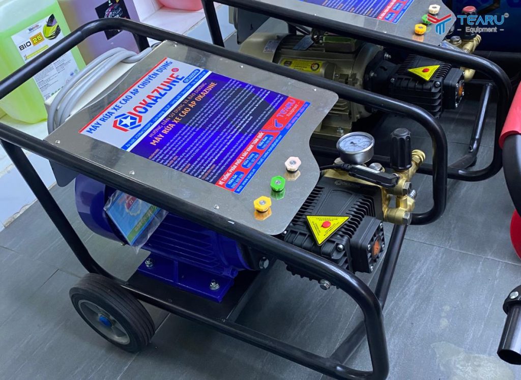 Mua Máy Rửa Xe Cao Áp Tại Đà Nẵng - Giá Tốt, Chính Hãng 3 Máy rửa xe cao áp Okazune tại công ty Tearu với công suất mạnh mẽ, bền bỉ được nhiều tiệm rửa xe chuyên nghiệp trên toàn quốc tin dùng