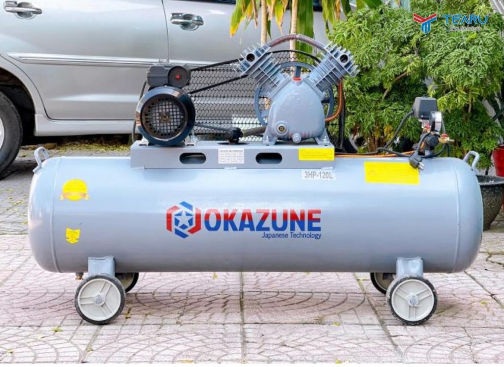 Mua Máy Nén Khí Tại Đà Nẵng Ở Đâu Chất Lượng, Giá Rẻ? 3 Máy nén khí Okazune 130L phục vụ nhu cầu cơ bản hoặc tiệm rửa xe máy