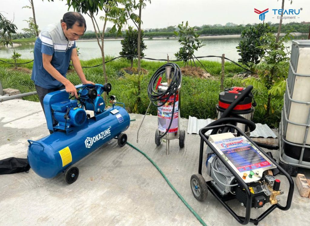 Top 9 Ngành Nghề Không Thể Thiếu Máy Nén Khí Bạn Nên Biết 5 Okazune là dòng máy nén khí cao cấp tại công ty Tearu