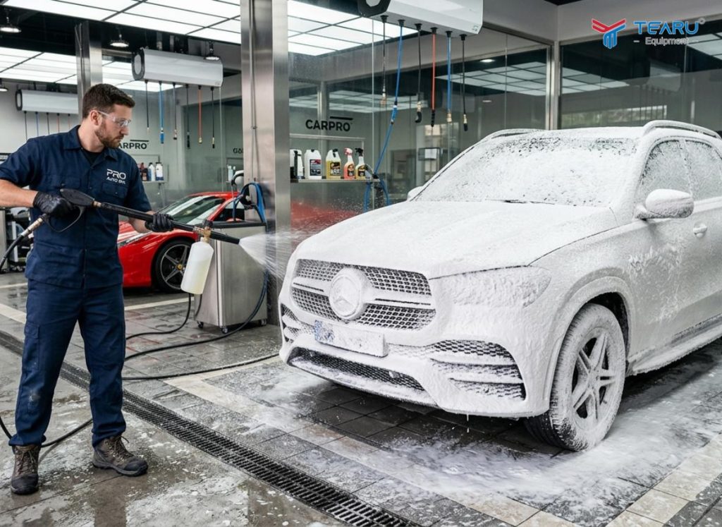 Giải Pháp Rửa Xe Nhanh Gọn Với Bọt Tuyết Rửa Xe Không Chạm 1 Giải Pháp Rửa Xe Nhanh Gọn Với Bọt Tuyết Rửa Xe Không Chạm