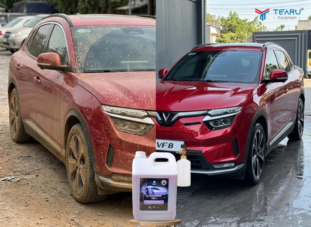 Dung Dịch Rửa Xe Ô Tô Điện Không Chạm: Giải Pháp Làm Sạch Thời Đại Mới 5 Công ty Tearu là địa chỉ phân phối độc quyền dung dịch rửa xe không chạm Grass Active foam gel+ tại Việt Nam