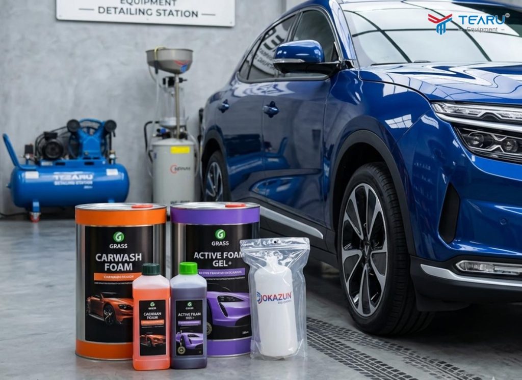 Những Sai Lầm Khi Rửa Xe Ô Tô Điện Mà Bạn Cần Tránh 4 Dung dịch rửa và chăm sóc xe Grass là sản phẩm an toàn cho xe ô tô điện